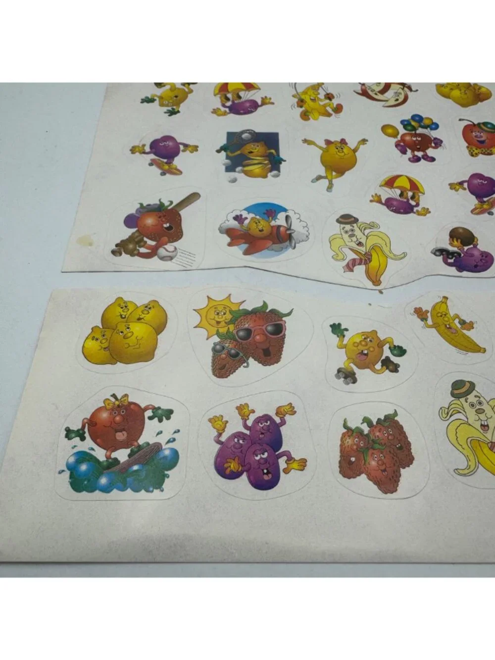 Vintage Highlights For Children Scratch & Sniff Fruit Stickers Lot